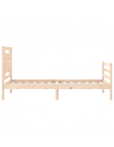 Giroletto con Testiera 100x200 cm in Legno Massello