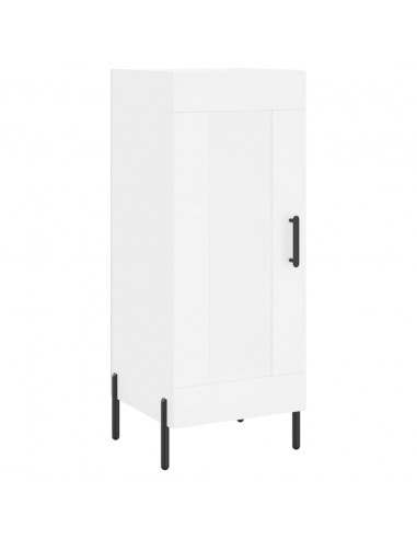 Credenza Bianca 34,5x34x180 cm in Legno Multistrato