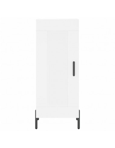 Credenza Bianca 34,5x34x180 cm in Legno Multistrato