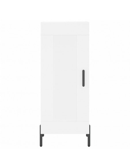 Credenza Bianca 34,5x34x180 cm in Legno Multistrato
