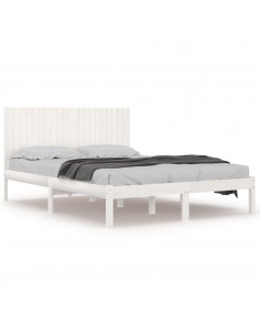 Giroletto Bianco in Legno Massello di Pino 200x200 cm 2