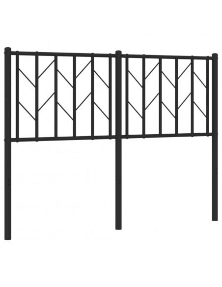 Testiera in Metallo Nero 120 cm