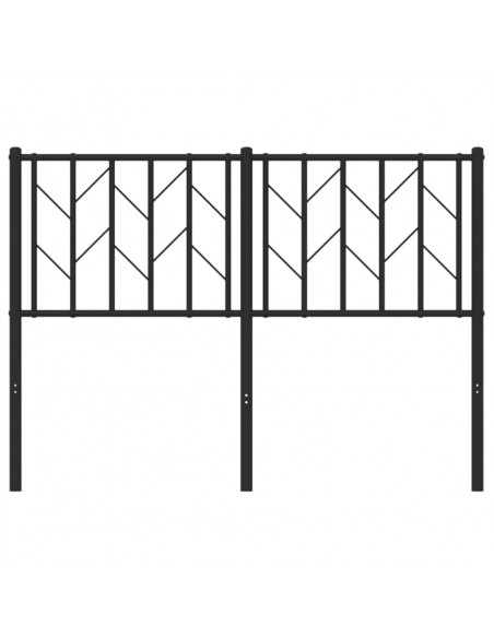 Testiera in Metallo Nero 120 cm