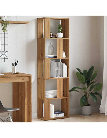 Libreria Rovere Artigianale 45x24x159 cm Legno Multistrato