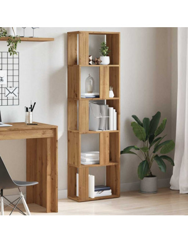 Libreria Rovere Artigianale 45x24x159 cm Legno Multistrato