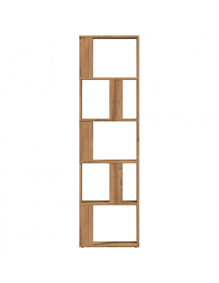 Libreria Rovere Artigianale 45x24x159 cm Legno Multistrato