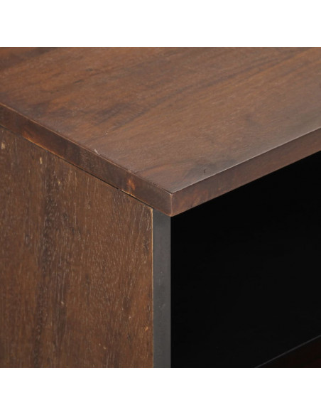 Mobile Porta TV Marrone 70x34x46 cm in Legno Massello di Mango