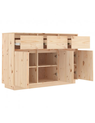 Credenza 110x34x75 cm in Legno Massello di Pino