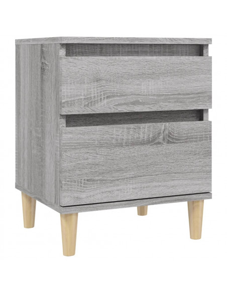 Comodino Grigio Sonoma 40x35x50 cm