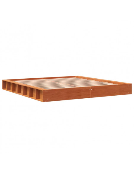 Giroletto Marrone Cera 180x200 cm in Legno Massello di Pino