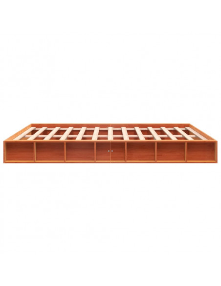 Giroletto Marrone Cera 180x200 cm in Legno Massello di Pino