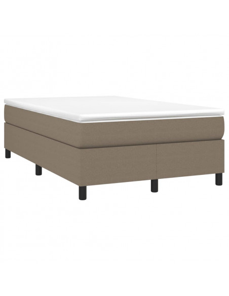 Giroletto a Molle con Materasso Tortora 120x190 cm in Tessuto