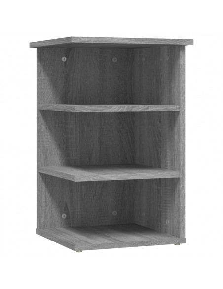 Mobiletto Laterale Grigio Sonoma 35x35x55 cm Legno Multistrato