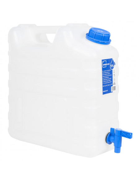 Contenitore Acqua con Rubinetto Trasparente 17 L in Plastica