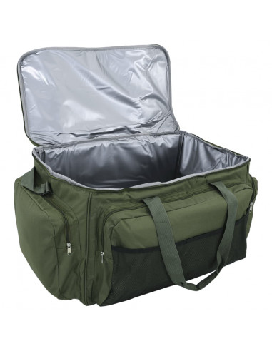 Borsa da Pesca Impermeabile Verde Scuro in Tessuto Oxford