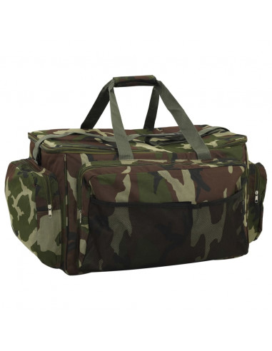 Borsa da Pesca Impermeabile Verde Mimetico in Tessuto Oxford