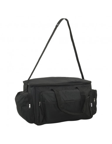 Borsa da Pesca Impermeabile Nera in Tessuto Oxford