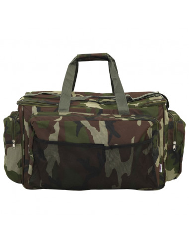 Borsa da Pesca Impermeabile Verde Mimetico in Tessuto Oxford