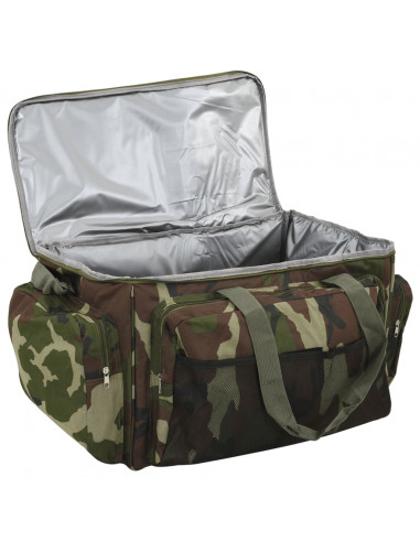 Borsa da Pesca Impermeabile Verde Mimetico in Tessuto Oxford
