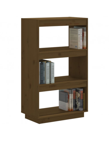 Libreria/Divisorio Miele 60x35x103 cm in Legno Massello di Pino