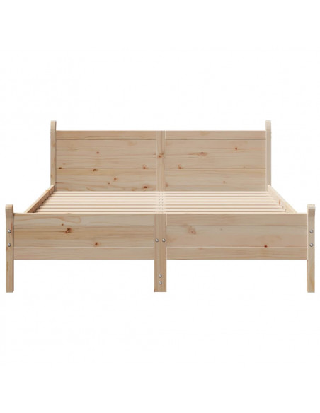 Letto senza Materasso 160x200 cm in Legno Massello di Pino