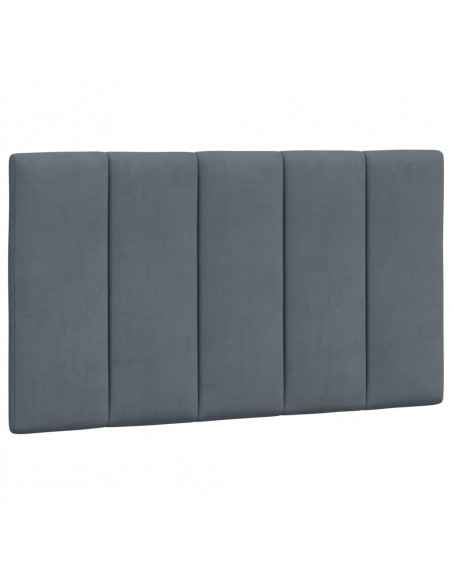 Cuscino Testiera Grigio Scuro 80 cm in Velluto