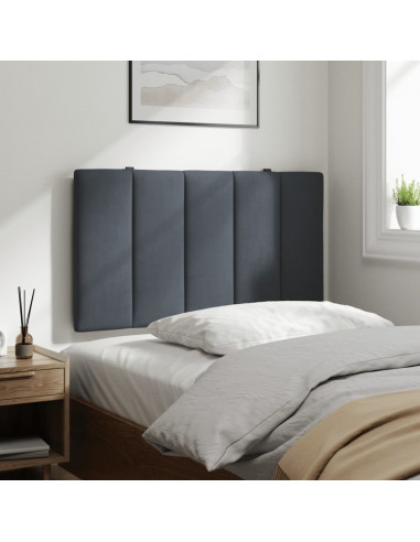 Cuscino Testiera Grigio Scuro 80 cm in Velluto