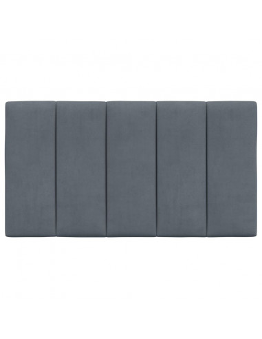Cuscino Testiera Grigio Scuro 80 cm in Velluto