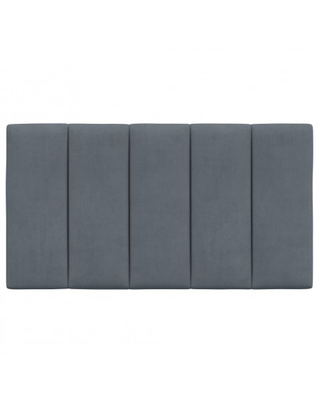 Cuscino Testiera Grigio Scuro 80 cm in Velluto