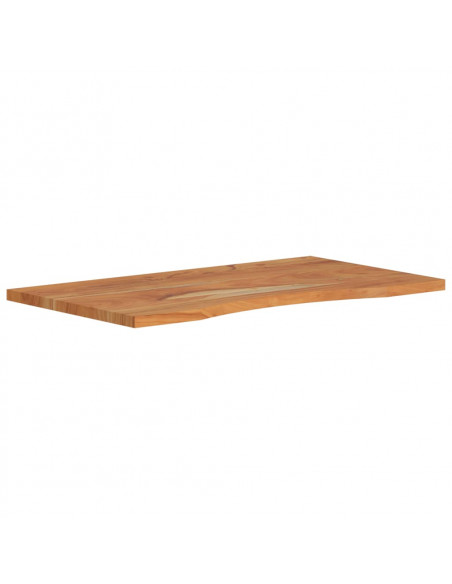 Piano Scrivania 90x50x2,5 cm Rettangolare Legno Massello Acacia