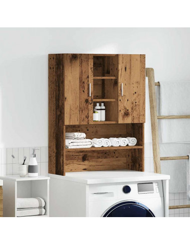Mobile per Lavatrice Legno Antico 70,5x25,5x90 cm