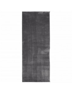 Tappeto a Pelo Corto HUARTE Morbido Lavabile Antracite 80x200cm 2