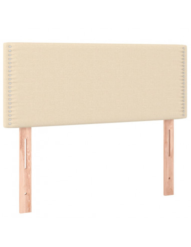 Testiera Crema 100x5x78/88 cm in Tessuto