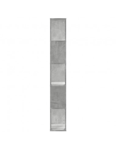Libreria 5 Ripiani Grigio Cemento 45x23,5x162,5cm Multistrato