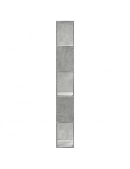 Libreria 5 Ripiani Grigio Cemento 45x23,5x162,5cm Multistrato