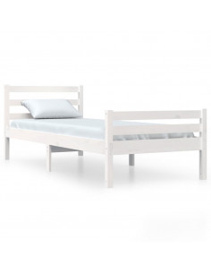 Giroletto Bianco in Legno Massello 100x200 cm 2