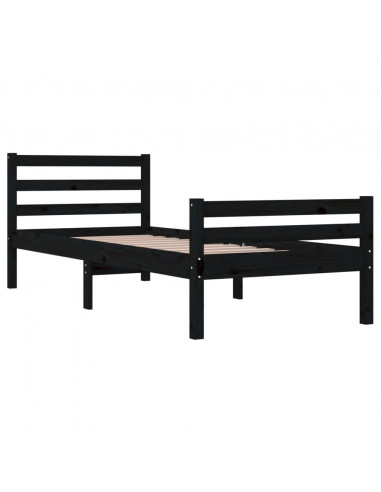 Giroletto Nero in Legno Massello 100x200 cm