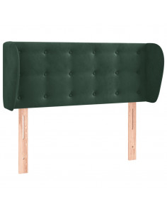 Testiera ad Orecchio Verde Scuro 103x23x78/88 cm in Velluto 2