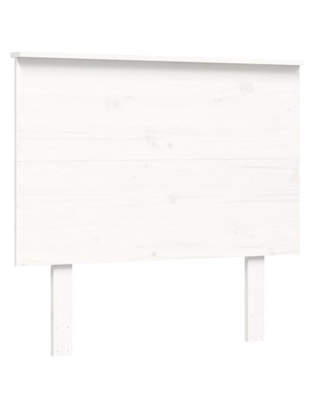 Giroletto con Testiera Bianco Single in Legno Massello