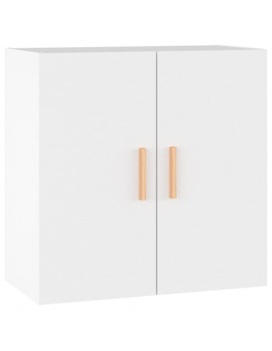 Armadietto a Muro Bianco 60x30x60 cm in Legno Multistrato