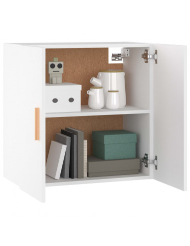 Armadietto a Muro Bianco 60x30x60 cm in Legno Multistrato