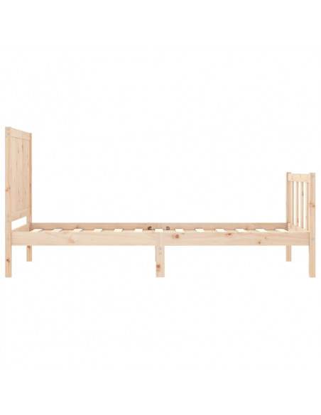 Giroletto con Testiera Small Single in Legno Massello
