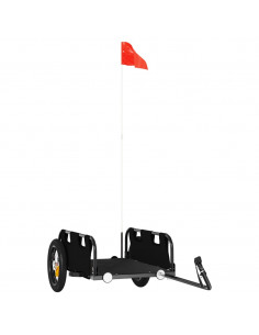 Rimorchio da Bici Nero Oxford e Ferro 2