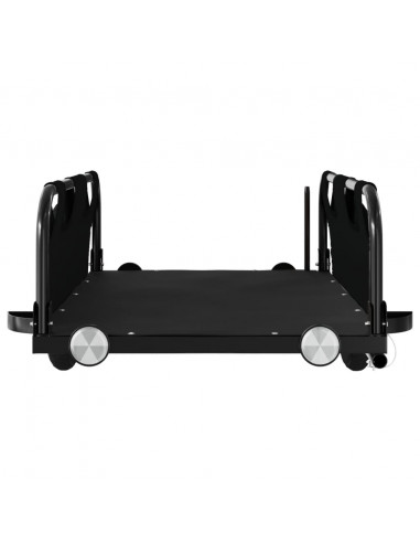 Rimorchio da Bici Nero Oxford e Ferro