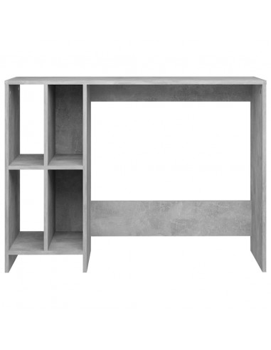Scrivania Portatile Grigio Cemento 102,5x35x75 cm Multistrato