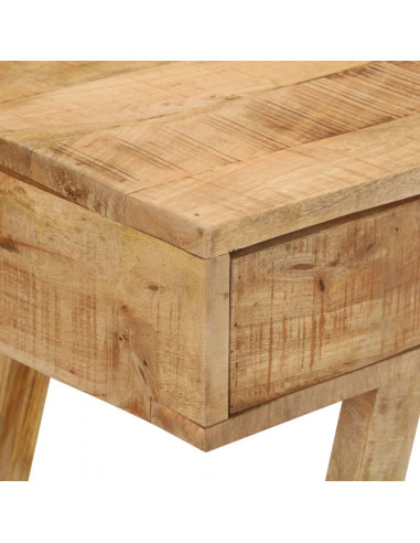 Scrivania 100x45x90 cm in Legno Massello di Mango Grezzo