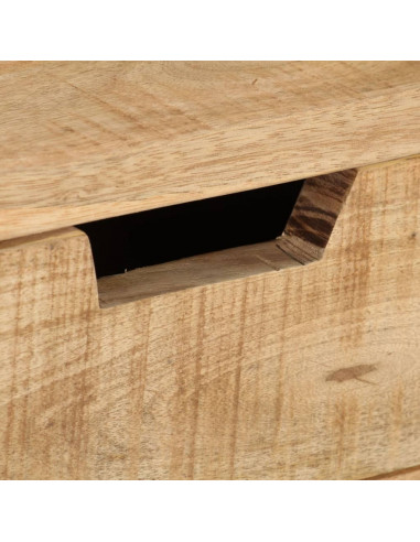 Scrivania 100x45x90 cm in Legno Massello di Mango Grezzo