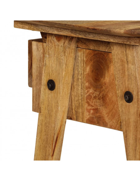 Scrivania in Legno Massello di Mango 110x50x76 cm