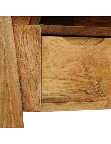 Scrivania in Legno Massello di Mango 110x50x76 cm