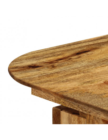 Scrivania in Legno Massello di Mango 110x50x76 cm